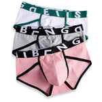4-pack Men's Ultra-Soft Breathable Cotton High-Stretch Briefs 