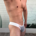 2 Pack Men's No-Waistband Jockstrap with Textured Pattern