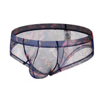 4-pack Men's Lace Print Sheer Mesh Bohemian Boxer Briefs