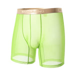 3 Pack Men's Ice Silk Mesh Solid Color Seamless Comfort Boxer Briefs