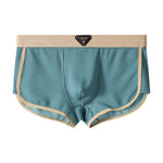 4 Pack Men's Solid Color Mid-Rise Breathable Seamless Comfort Trunks