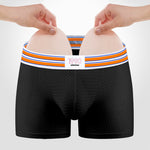2 Pack Men's Breathable Mesh Butt-Lifting 3D Enhancing Design Seamless Shapewear