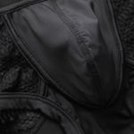 2 Pack Men's Sexy Semi-Sheer Lace Mesh Trunks with Contoured U-Pouch