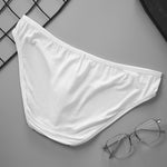 2 Pack Men's U-Shaped Pouch Single Layer Moisture-Wicking Comfortable Sexy Bikini