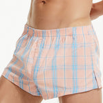 Men’s Vent Classic Plaid Cotton Boxers With Fly