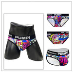 2 Pack Men's Printed Sexy & Trendy Low-Rise Breathable Casual Briefs
