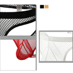 4 Pack Men's Cooling Airflow Solid Color Skin-Friendly Jockstraps