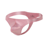 3 Pack Men's Low Waist Transparent Sexy Large Pouch Ice Silk Thong