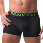 3 Pack Men's Striped U-Pouch Low-Rise Breathable Slim-Fit Trunks