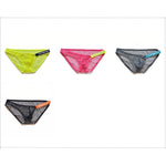2 Pack Men's Low Waist Sexy Mesh Breathable Sports Transparent Briefs