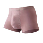 2 Pack Men's Seamless Comfort Stretch Fabric Breathable Modern Fit Solid Color Trunks
