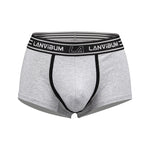 3 Pack Men's Solid Color Odor-Resistant Soft Supportive Pouch Trunks