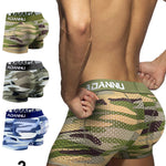 Men's Camouflage Removable Hip Pad Boxer Briefs