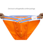 2-pack Men's Striped V-waist High-cut Briefs