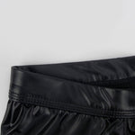 2-pack Men's Leather Hollow Hip-revealing Large Pouch Boxer Briefs