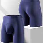 2 Pack Men's Anti-Chafing Seamless Breathable U-Pouch Boxer Briefs