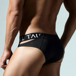 2 Pack Men's Sexy Low-Rise Comfy Waistband Stretch Fit Briefs