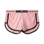 2 Pack Men's Ice Silk Loose-Fit Home Sleep Mesh Breathable Boxer Shorts