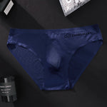 3 Pack Men's Seamless Ice Silk Cool-Touch Briefs