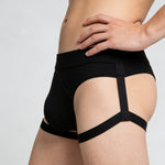 2 Pack Men's Bamboo Fiber Athletic Thong with Contour U-Pouch & Soft Stretch Fit