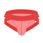 2 Pack Men's Sexy Odor-Control Stretch Fit Semi-Transparent Sporty Cut Bikini