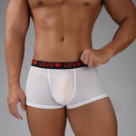 3 Pack Men's Sexy Lace Breathable Comfortable Durable Stretch Silky Touch Trunks
