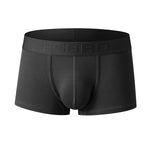 2 Pack Men's Single-Layer U-Pouch Ribbed Sweat-Absorbing Breathable Trunks