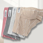 3 Pack Men's Trendy Striped Ultra-Soft Cotton Briefs