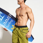 Men's Lightweight Moisture-Wicking Checkered Board Shorts