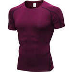 Men’s Simple Tight Short Sleeve