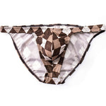 Men's Rhombus Check Pattern Pouch Briefs
