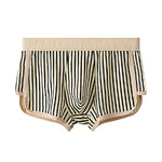4 Pack Men's Striped Pure Cotton Breathable Loose-Fit Comfortable Trunks