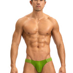 2 Pack Men's Solid Color Low Rise Sweat-Absorbent Large U-Shaped Small Pocket Briefs
