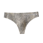 4 Pack Men's Seamless Leopard Print Low-Rise & Quick-Dry Thongs