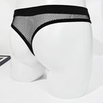 3 Pack Men's Comfort Mesh Cooling Sheer Sexy Stretch Fabric Thongs