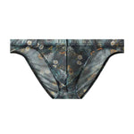 4 Pack Men's Trendy Print Low-Rise U-Pouch & Breathable Mesh Briefs