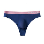 4 Pack Men's Seamless Ice Silk Cooling Touch Low-Rise Thongs
