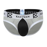 2 Pack Men's Sexy Mesh Front Opening Sponge Coaster Briefs