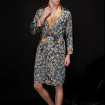 Men's Luxurious Satin Printed Robe