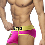 2 Pack Men's U-Pouch Mesh Low-Rise Briefs