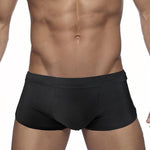 Men's Black Sheer Mesh Expanded Pouch Swim Shorts & Trunks