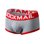 2 Pack Men's Breathable Cotton Skin-Friendly Sexy Low-Rise & Revealing Jockstraps