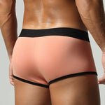 2 Pack Men’s Soft & Breathable Trunks with Supportive Pouch
