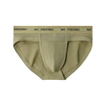 3 Pack Men's One-Piece Cut Briefs with Enhanced Pouch and Stretch Waistband