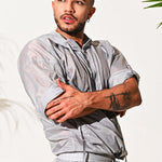 Men’s Half Sleeve Hooded Activewear Tops