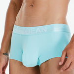 3 Pack Men's  Ice Silk Solid Color Breathable Antibacterial Trunks