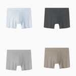 2 Pack Men's Anti-Chafing Mid-Rise Breathable Soft Boxer Briefs
