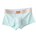 3 Pack Men's Elephant Trunk Separate Cotton Sexy Mid-Rise Solid Color Trunks