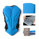 2 Pack Men's Moisture-Wicking Mesh Breathable Shock-Absorbing Riding Activewear Tights