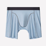 2 Pack Men's Ice Silk Sports Anti-Chafing Extended-Length Boxers Briefs
